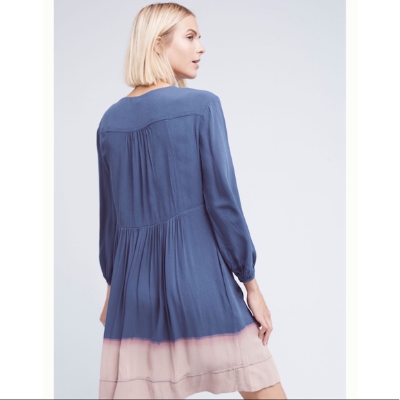 Anthropologie | Holding Horses Dip Dye Ombré Dress - Picture 3 of 14